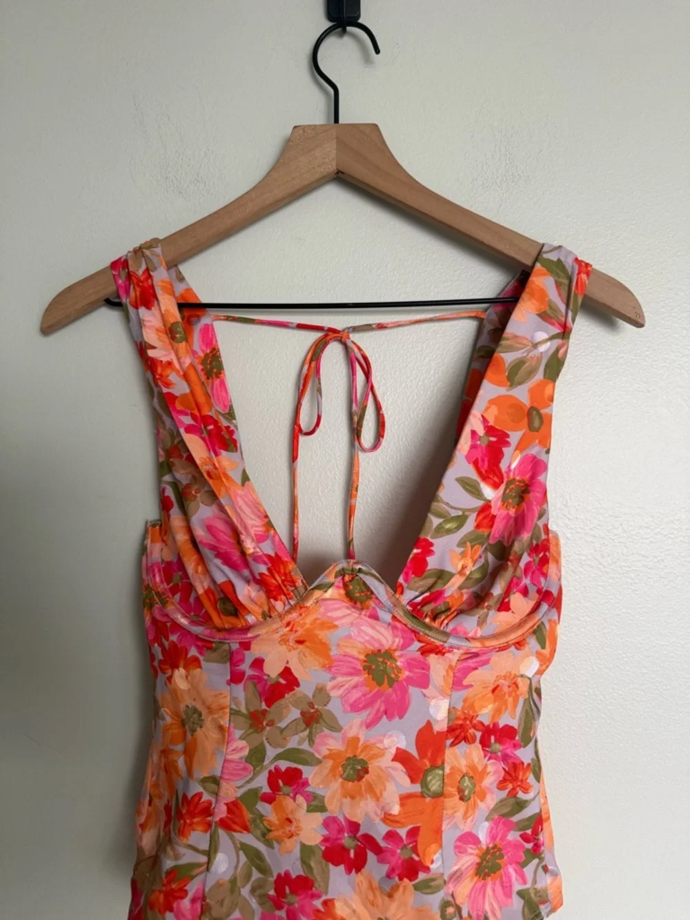For Love & Lemons Pink Floral Jody Bodysuit - Picture 7 of 10